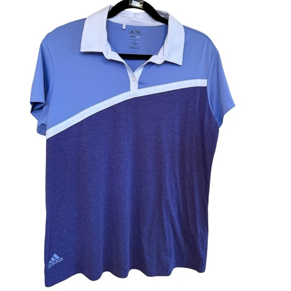 adidas Tops - Adidas ClimaLite Polo Shirt - Light Blue